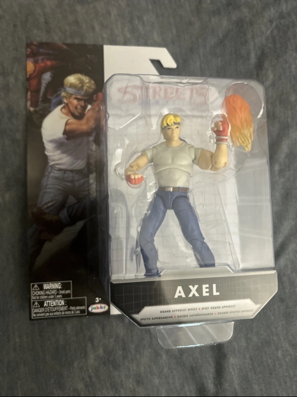 Jakks Pacific Sega Streets of Rage Axel w/ Grand Upper 4" Scale Action Figure